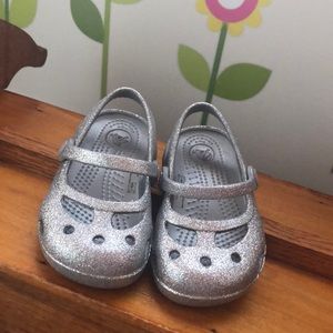 Glittery MaryJane Crocs 🎉